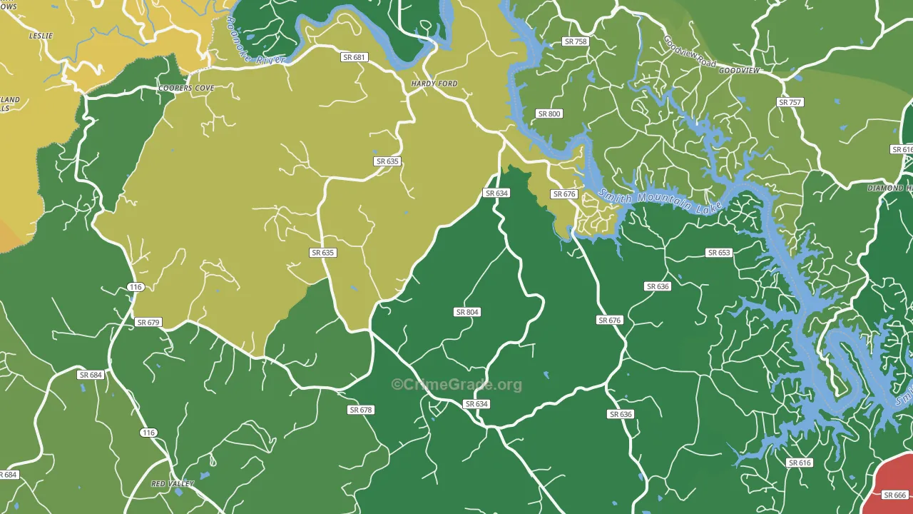 24101, VA Map of Vehicle Theft Rates