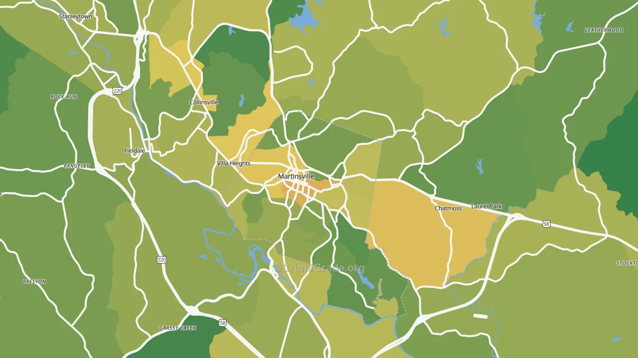 24112, VA Map of Vehicle Theft Rates