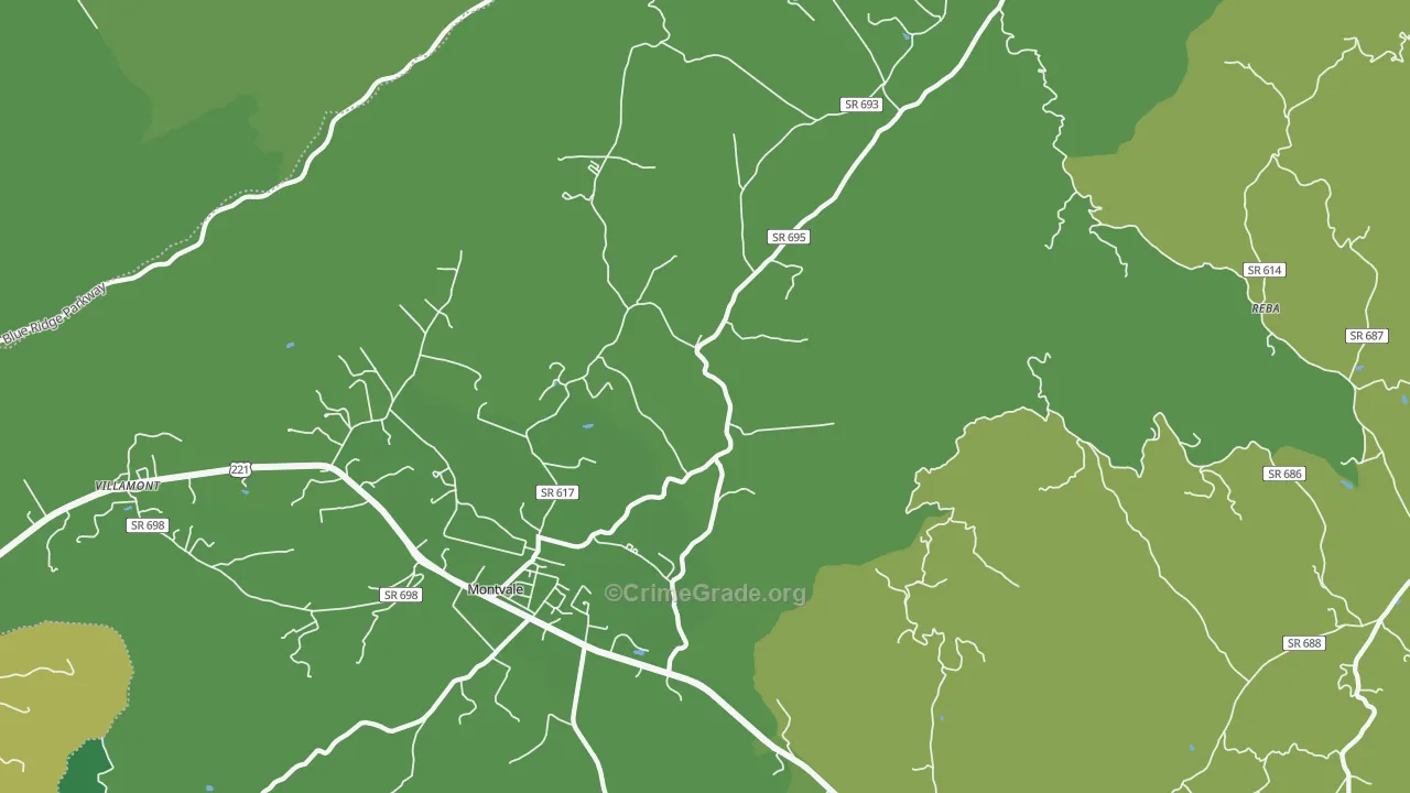24122, VA Map of Vehicle Theft Rates