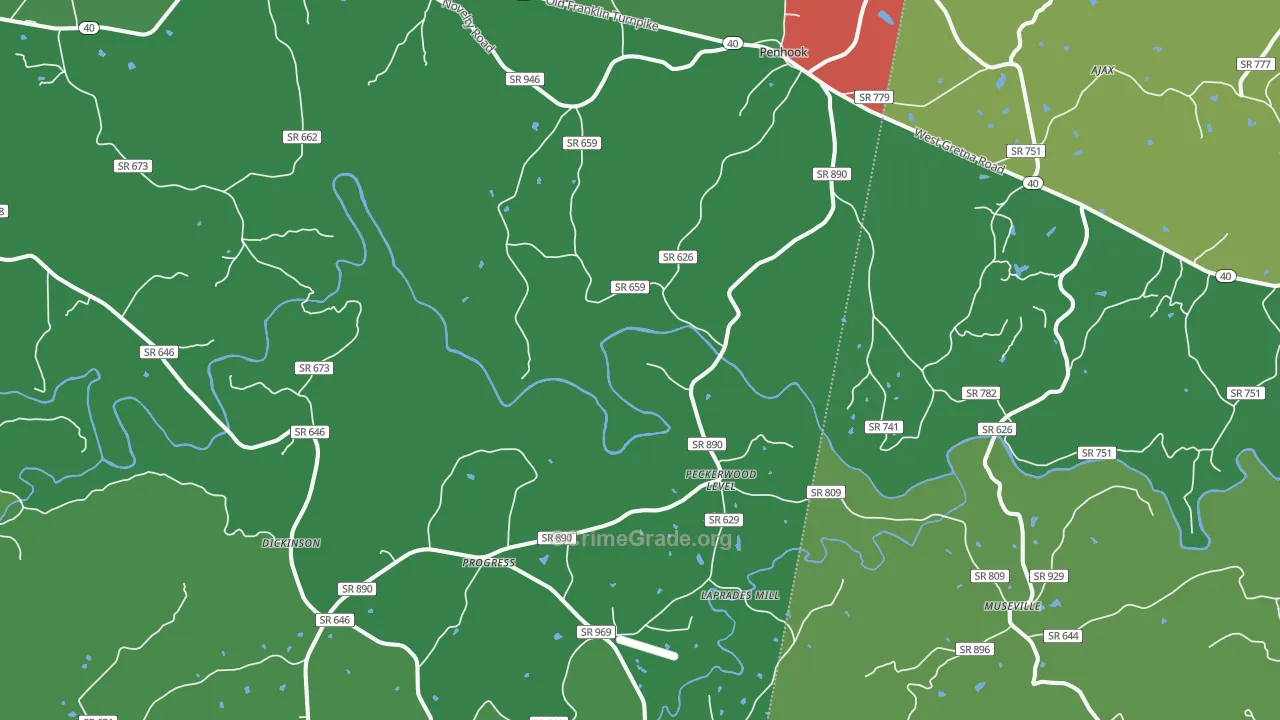 24137, VA Map of Vehicle Theft Rates