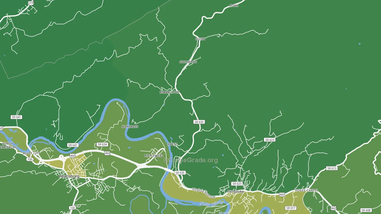 24150, VA Map of Vehicle Theft Rates