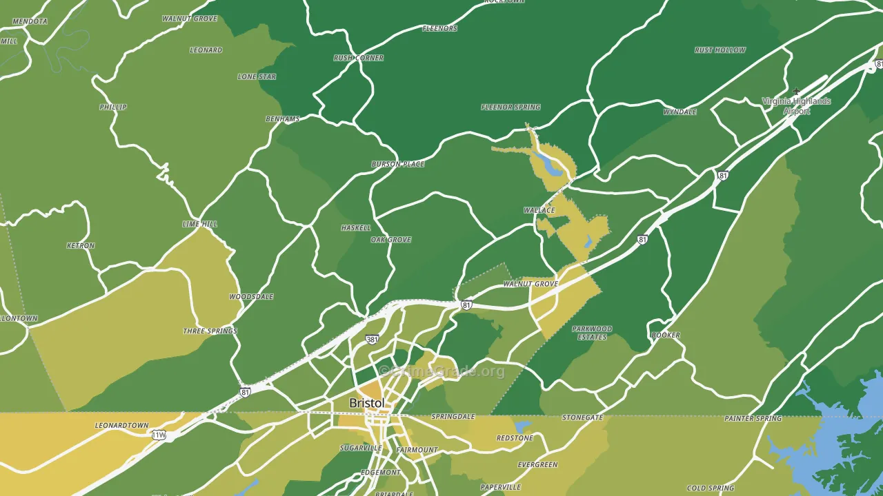 24202, VA Map of Vehicle Theft Rates