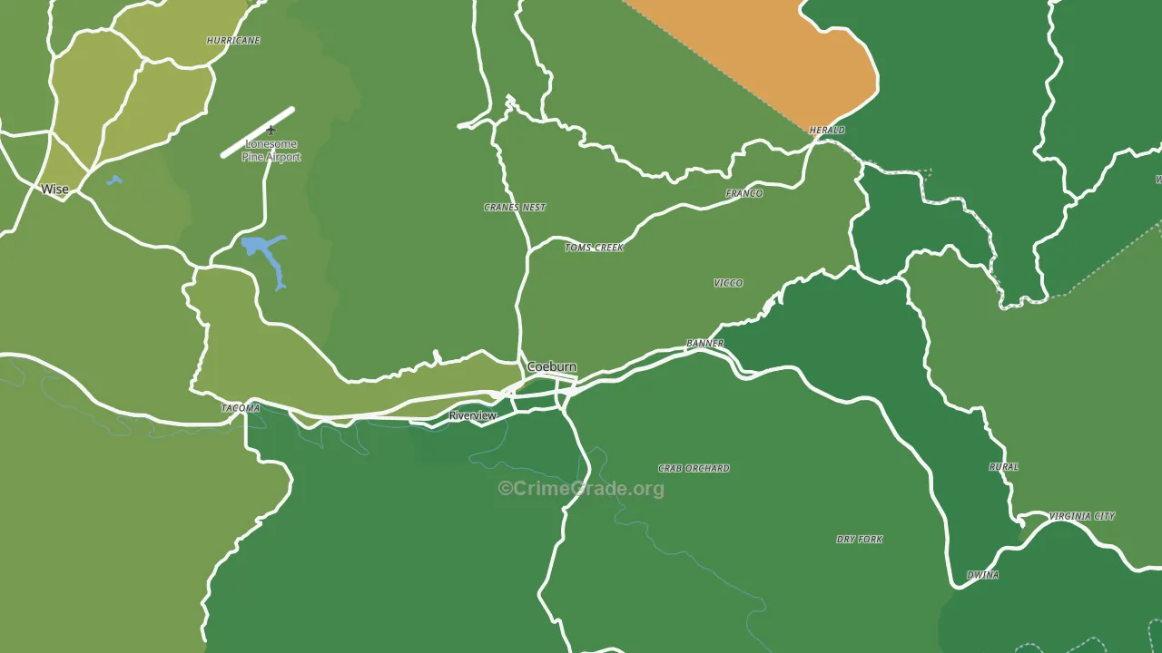 24230, VA Map of Vehicle Theft Rates