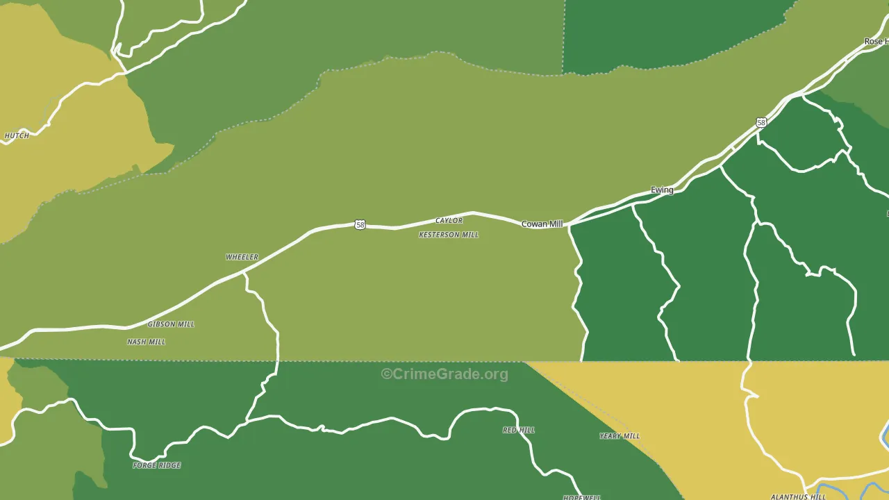 24248, VA Map of Vehicle Theft Rates