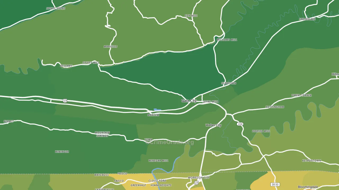 24251, VA Map of Vehicle Theft Rates
