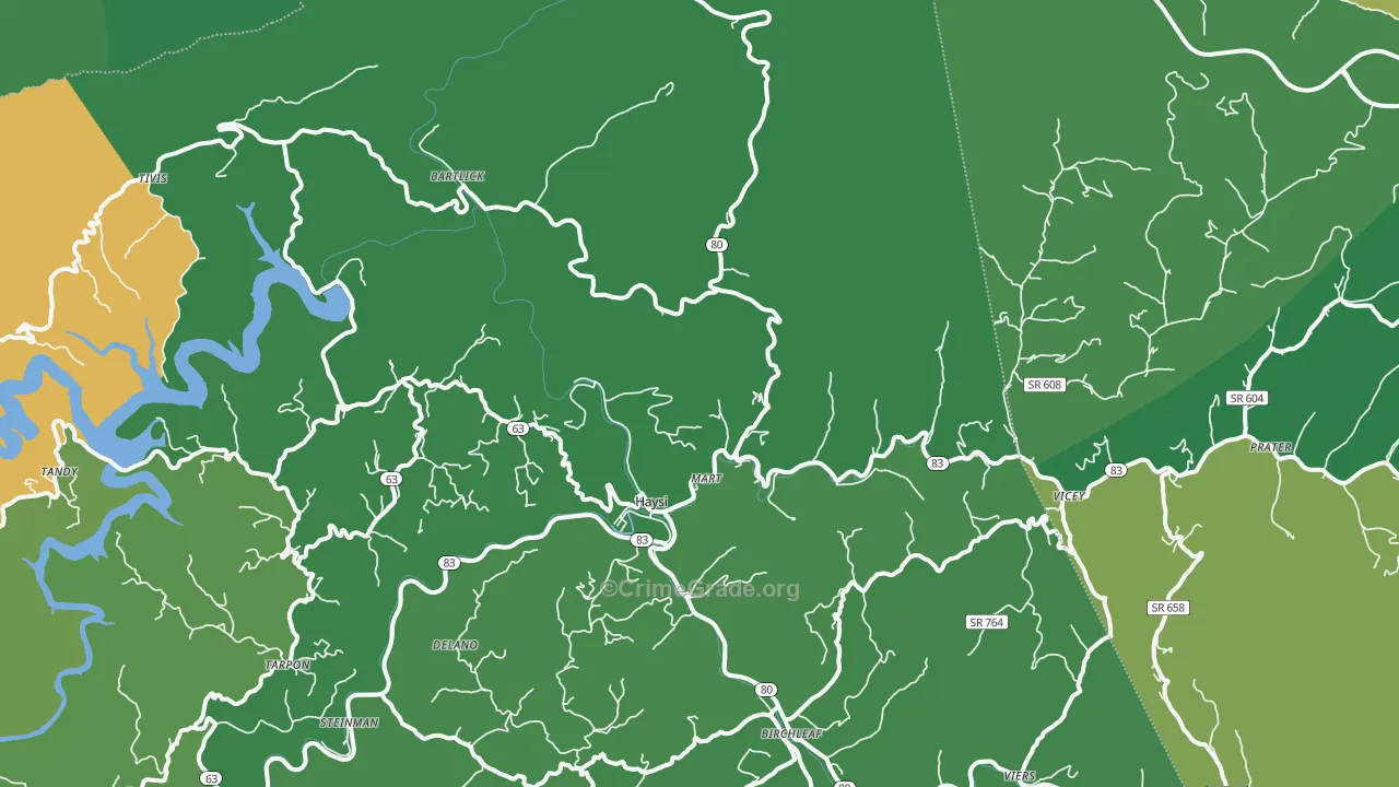 24256, VA Map of Vehicle Theft Rates