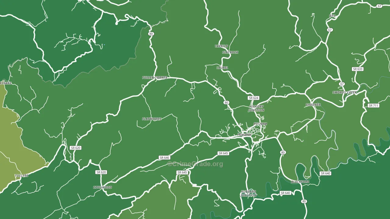 24260, VA Map of Vehicle Theft Rates