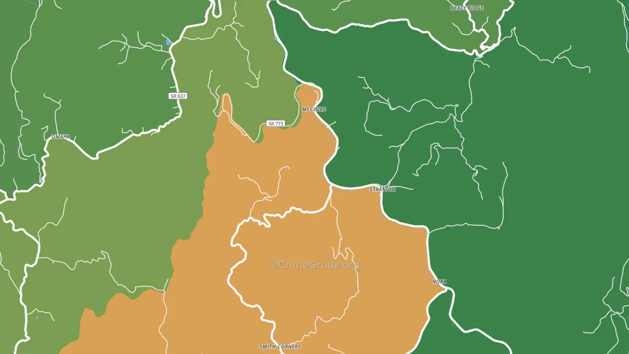 24269, VA Map of Vehicle Theft Rates