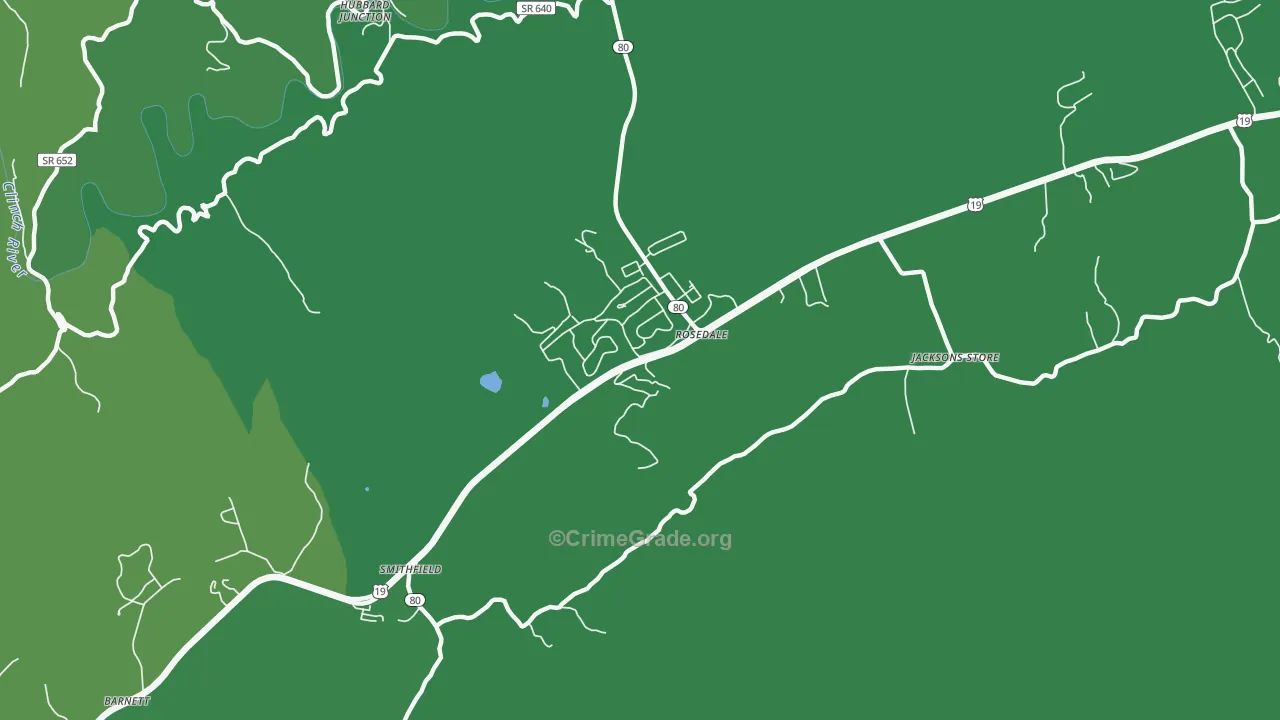 24280, VA Map of Vehicle Theft Rates