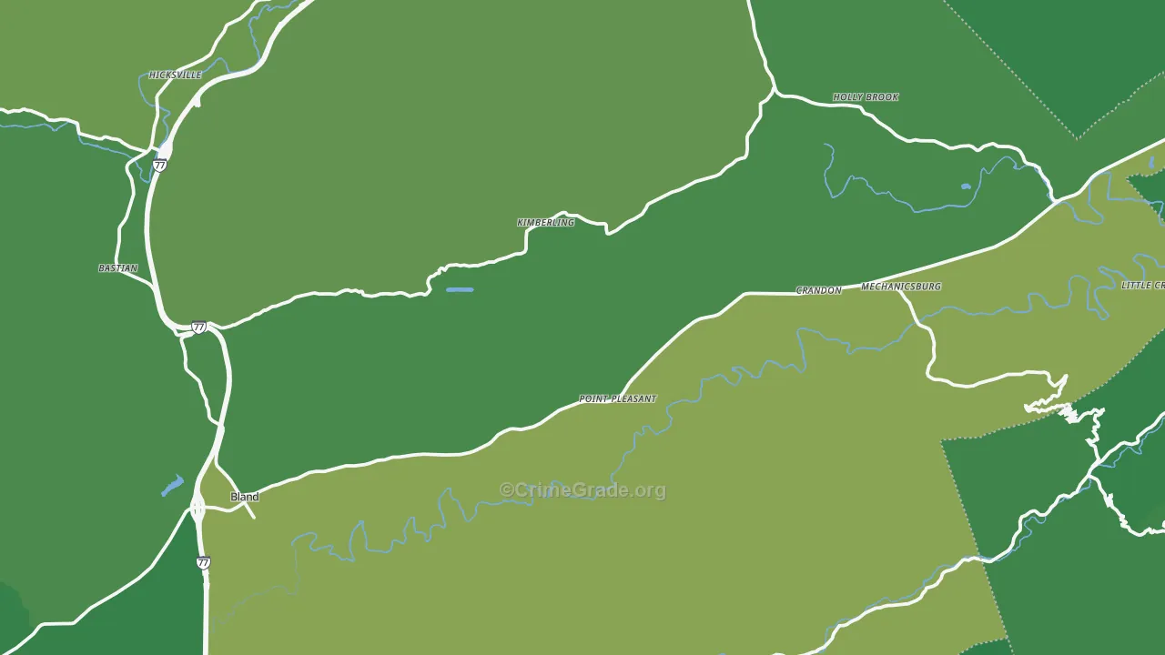 24315, VA Map of Vehicle Theft Rates
