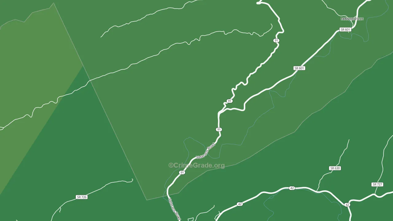 24316, VA Map of Vehicle Theft Rates