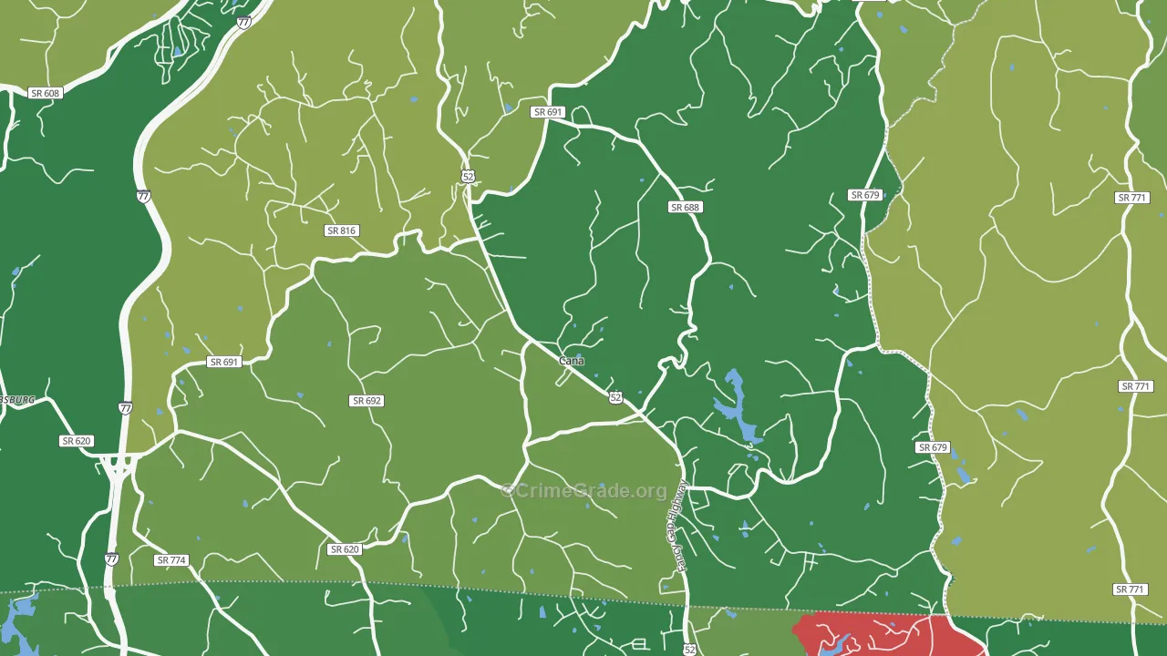 24317, VA Map of Vehicle Theft Rates