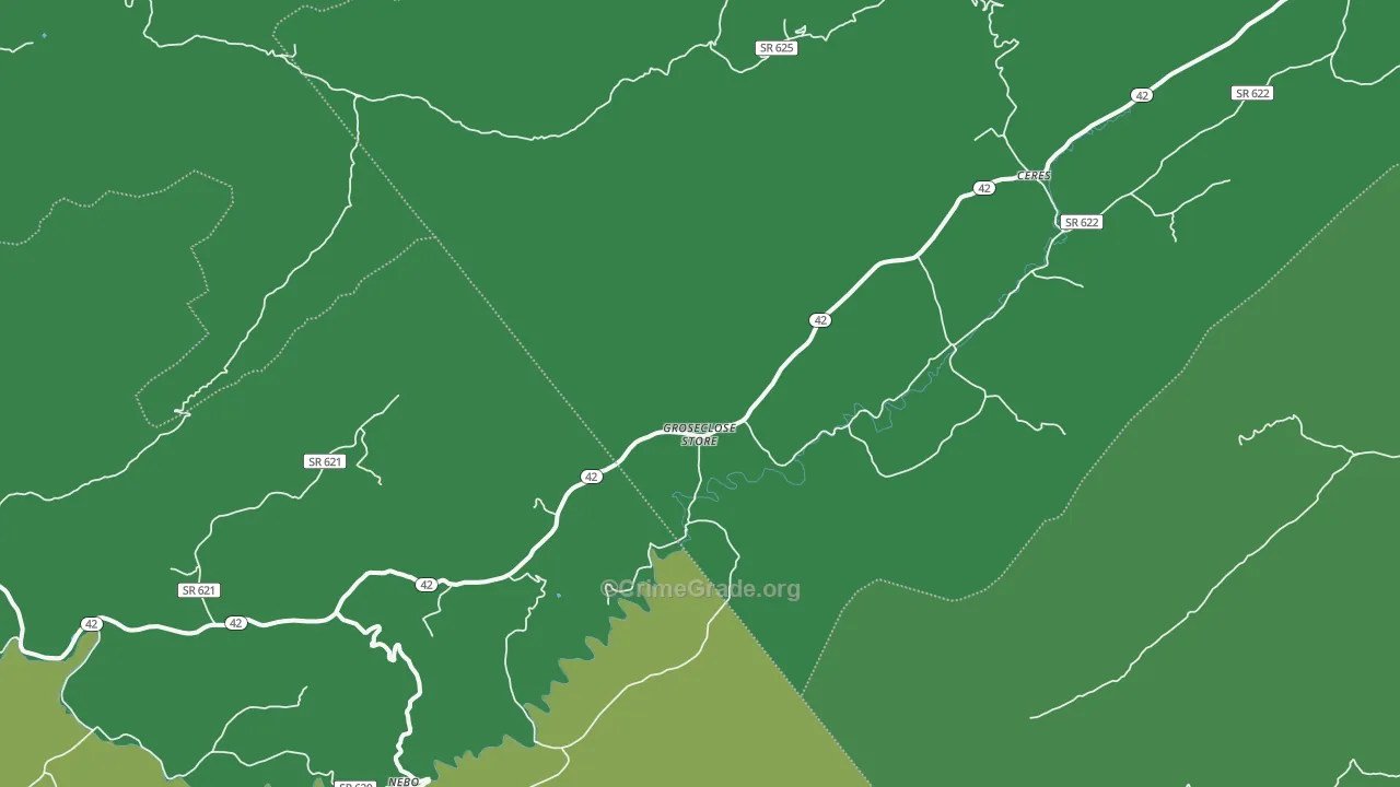 24318, VA Map of Vehicle Theft Rates