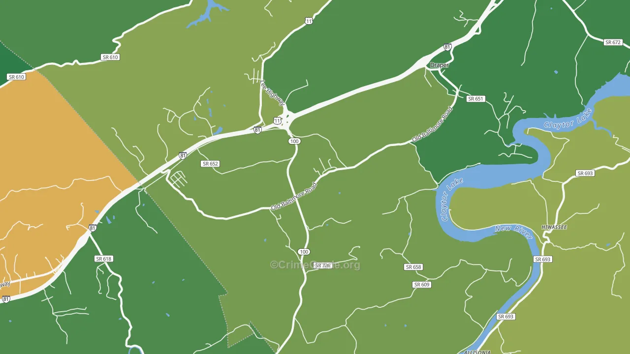 24324, VA Map of Vehicle Theft Rates