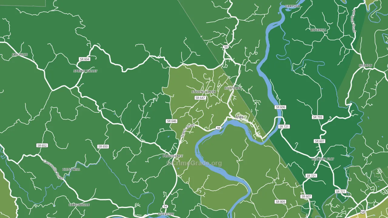 24330, VA Map of Vehicle Theft Rates
