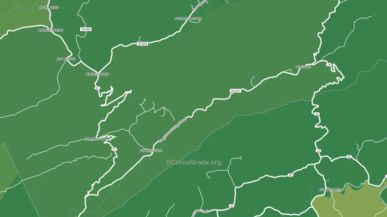 24377, VA Map of Vehicle Theft Rates