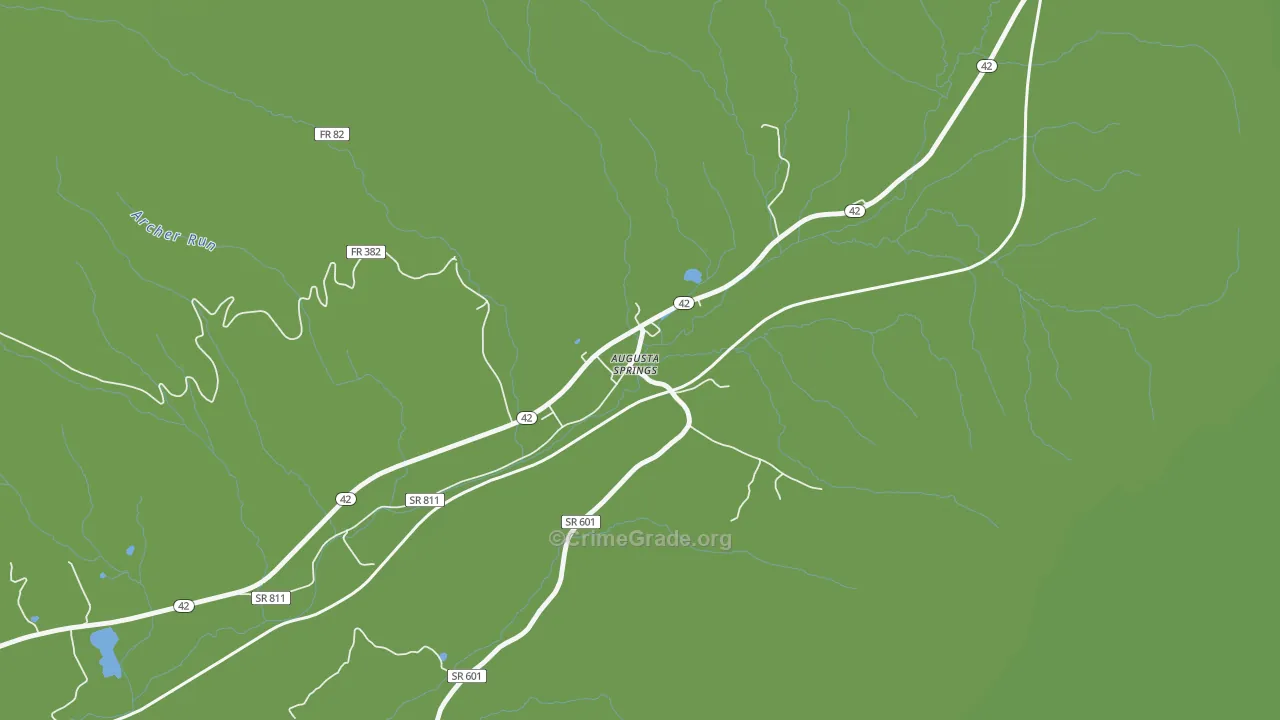 24411, VA Map of Vehicle Theft Rates