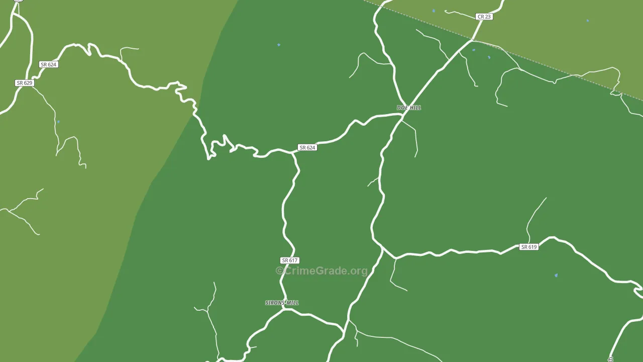 24433, VA Map of Vehicle Theft Rates