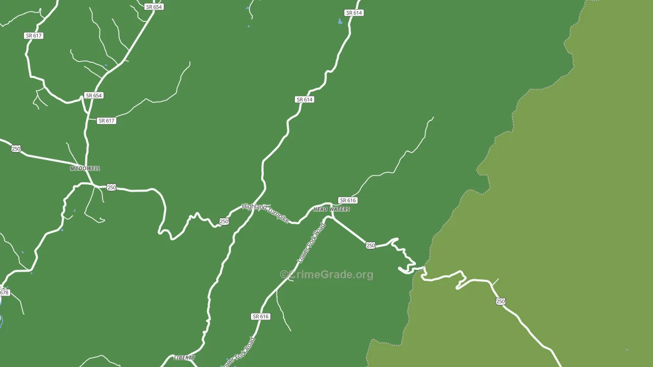 24442, VA Map of Vehicle Theft Rates