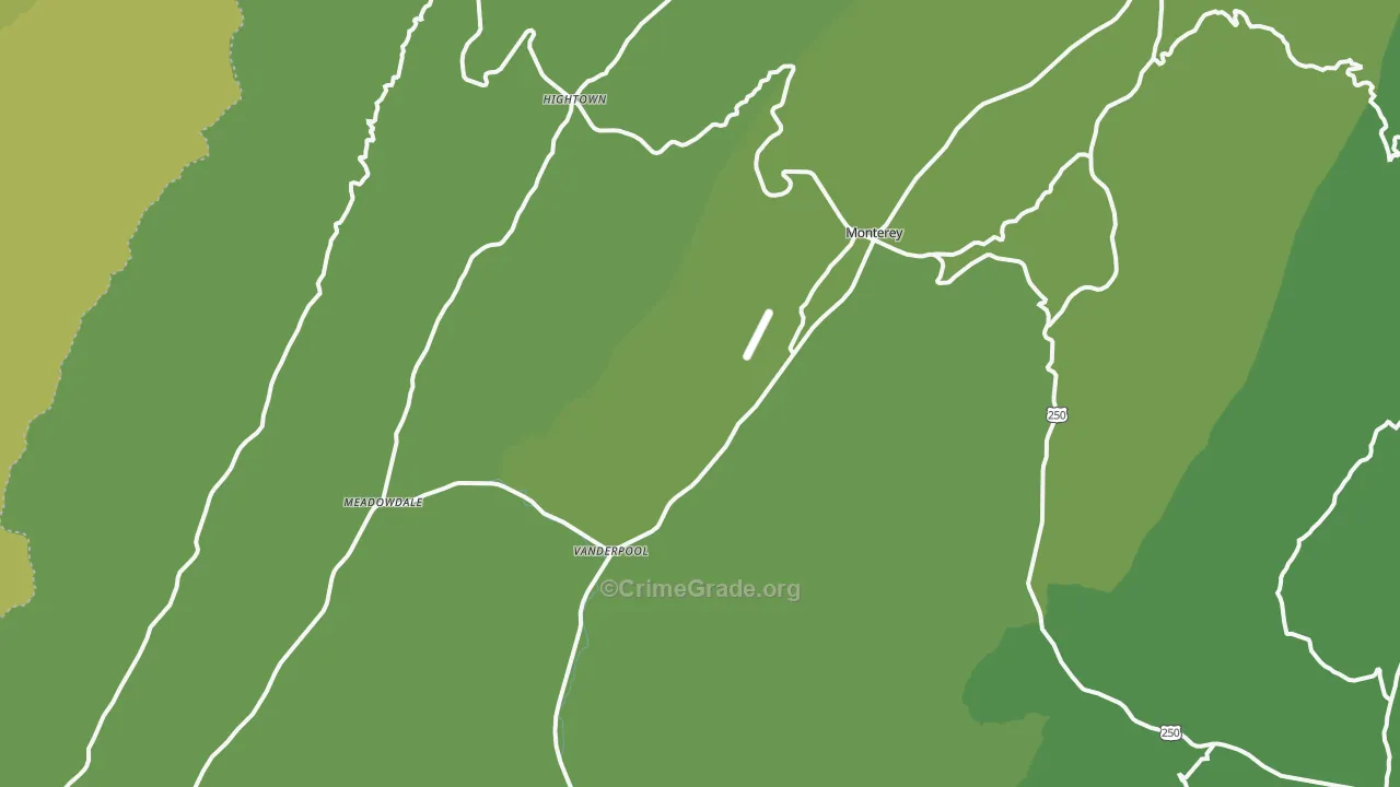 24465, VA Map of Vehicle Theft Rates