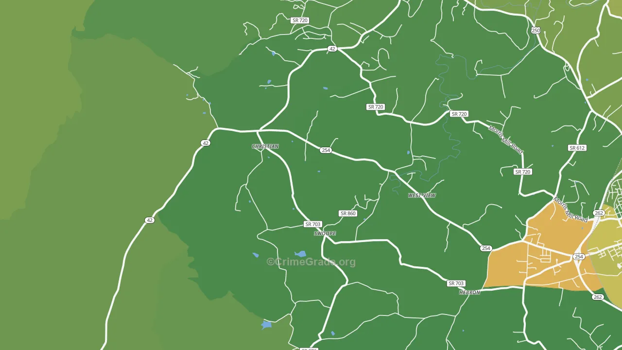 24479, VA Map of Vehicle Theft Rates