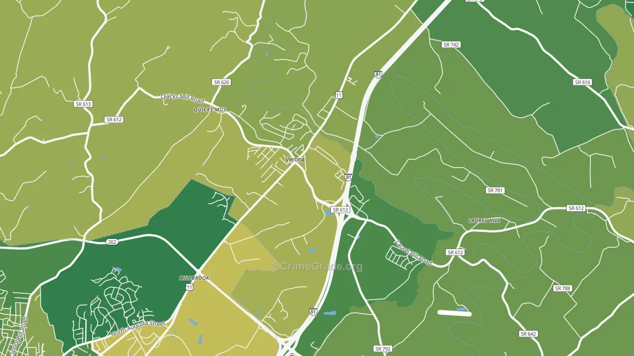 24482, VA Map of Vehicle Theft Rates