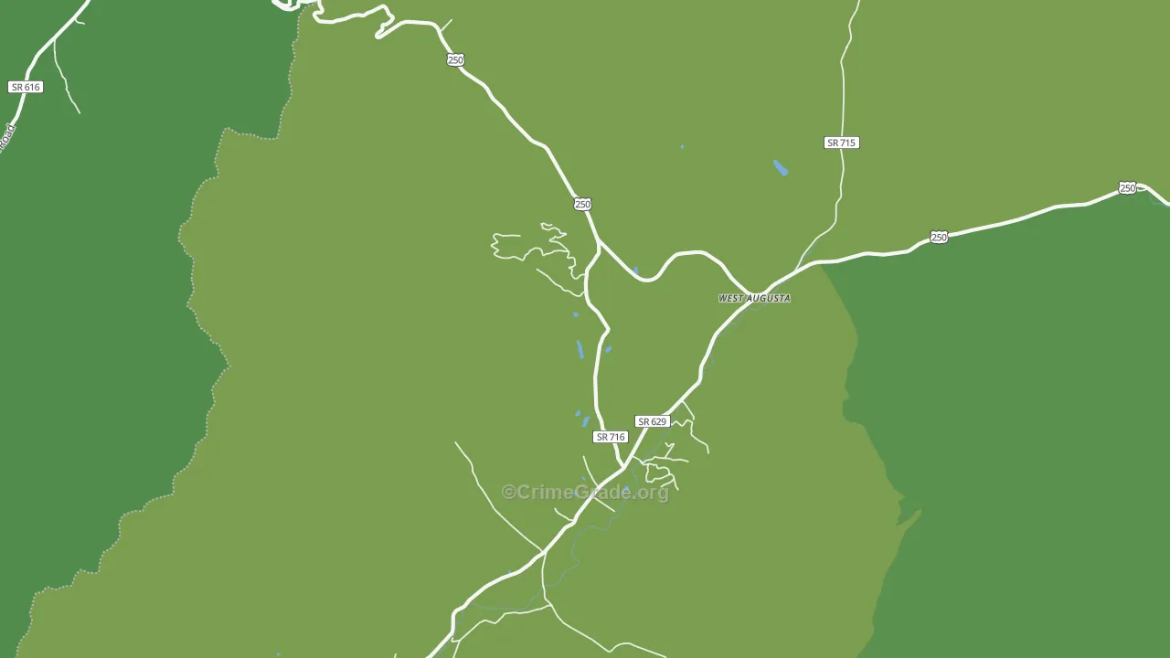 24485, VA Map of Vehicle Theft Rates