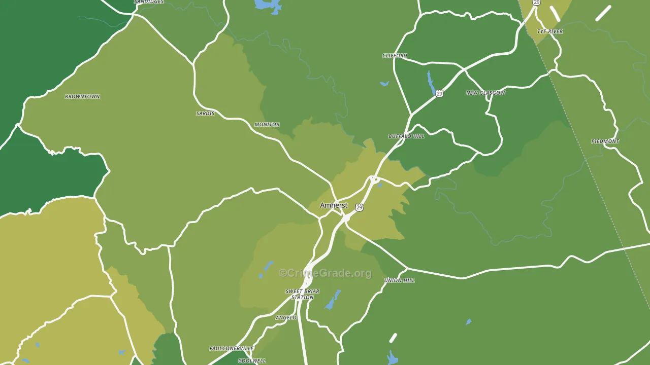 24521, VA Map of Vehicle Theft Rates
