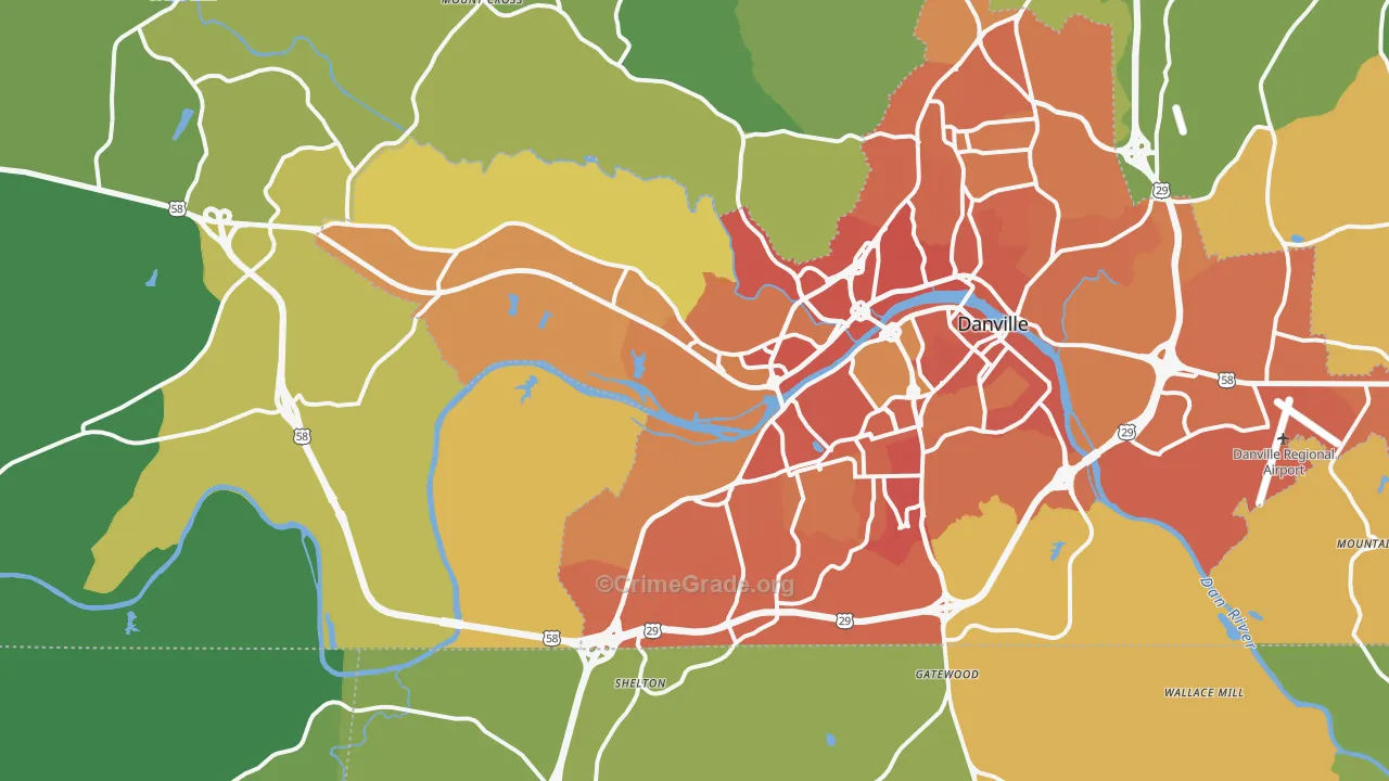 24541, VA Map of Vehicle Theft Rates