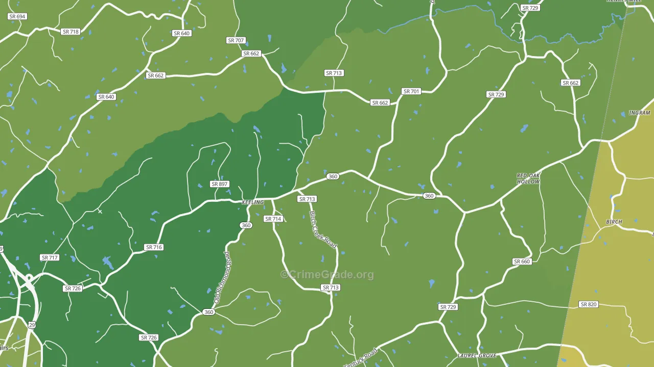 24566, VA Map of Vehicle Theft Rates