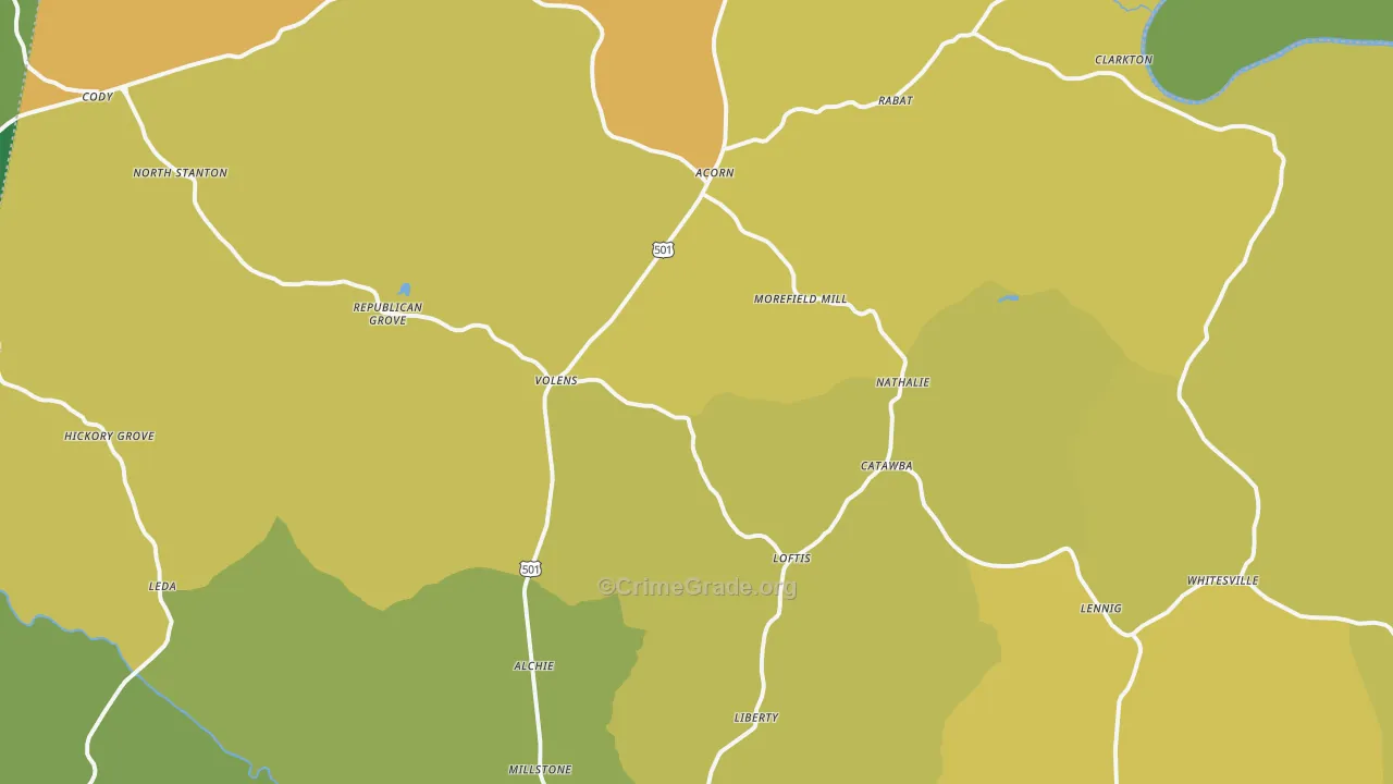 24577, VA Map of Vehicle Theft Rates