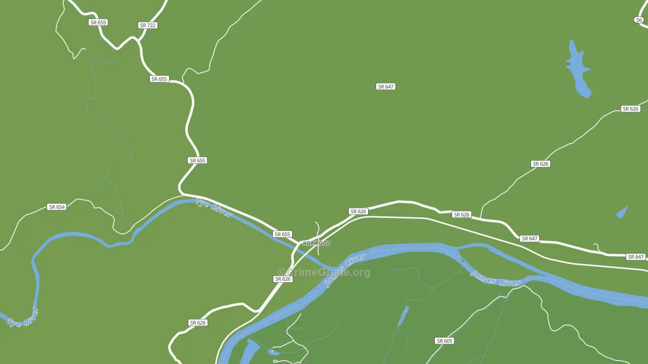 24581, VA Map of Vehicle Theft Rates