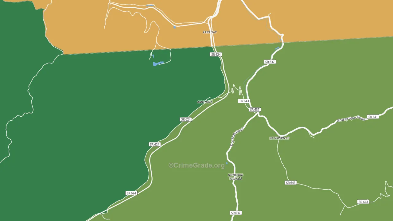 24601, VA Map of Vehicle Theft Rates