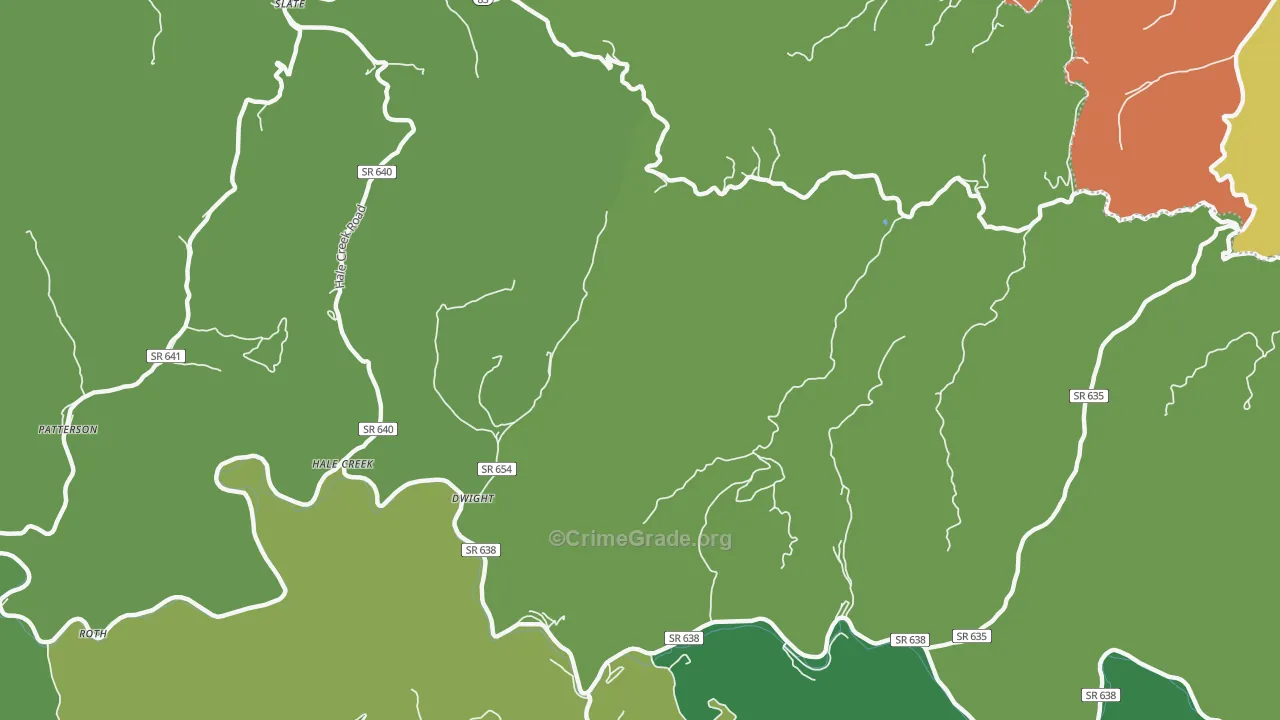 24634, VA Map of Vehicle Theft Rates