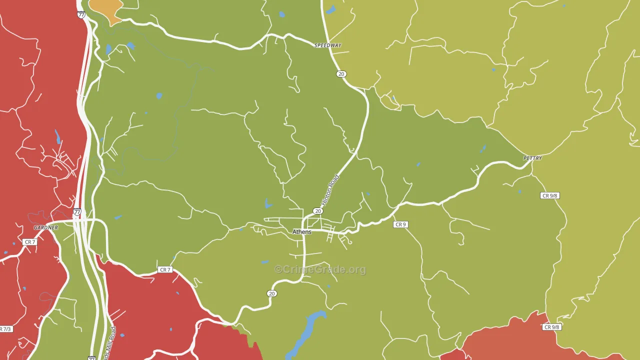 24712, WV Map of Vehicle Theft Rates