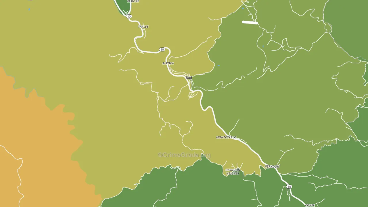 24716, WV Map of Vehicle Theft Rates