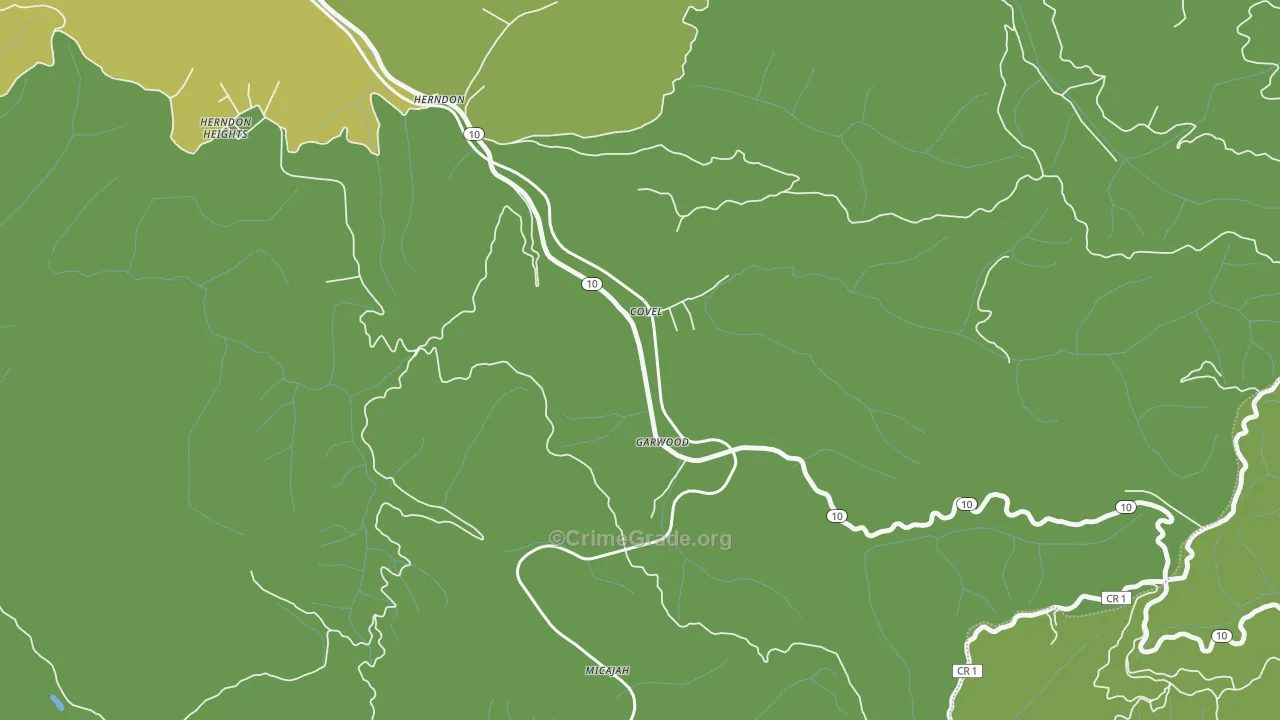 24719, WV Map of Vehicle Theft Rates