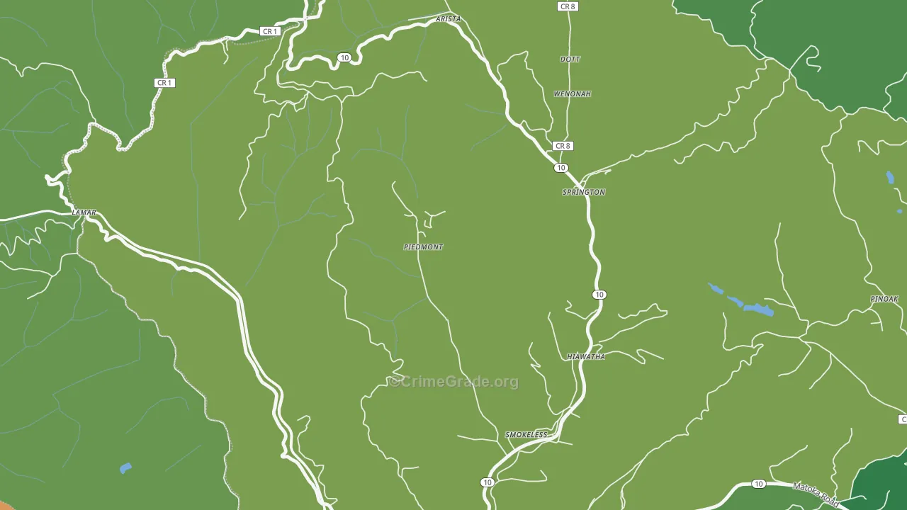 24729, WV Map of Vehicle Theft Rates