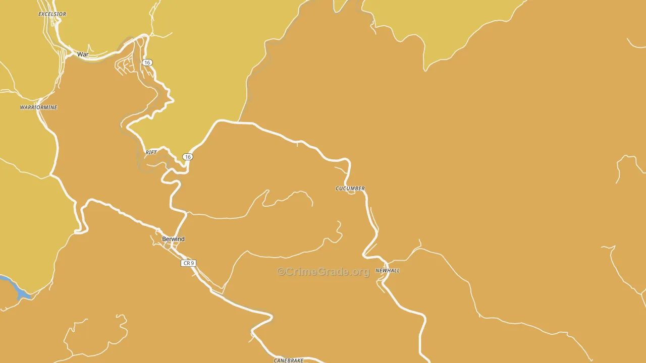 24826, WV Map of Vehicle Theft Rates