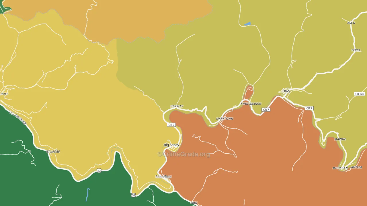 24843, WV Map of Vehicle Theft Rates