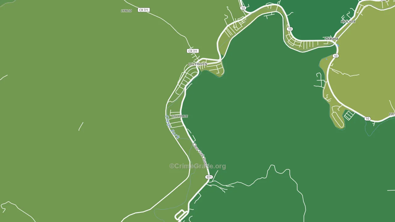 24857, WV Map of Vehicle Theft Rates