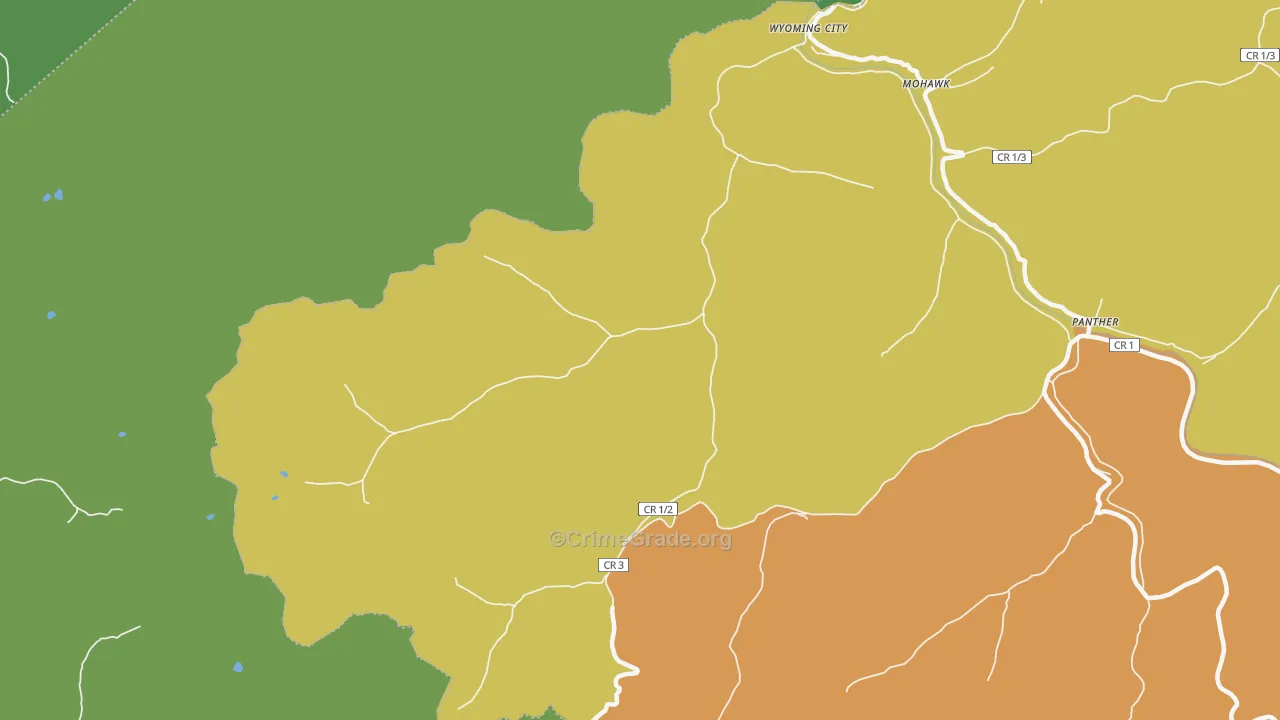 24862, WV Map of Vehicle Theft Rates