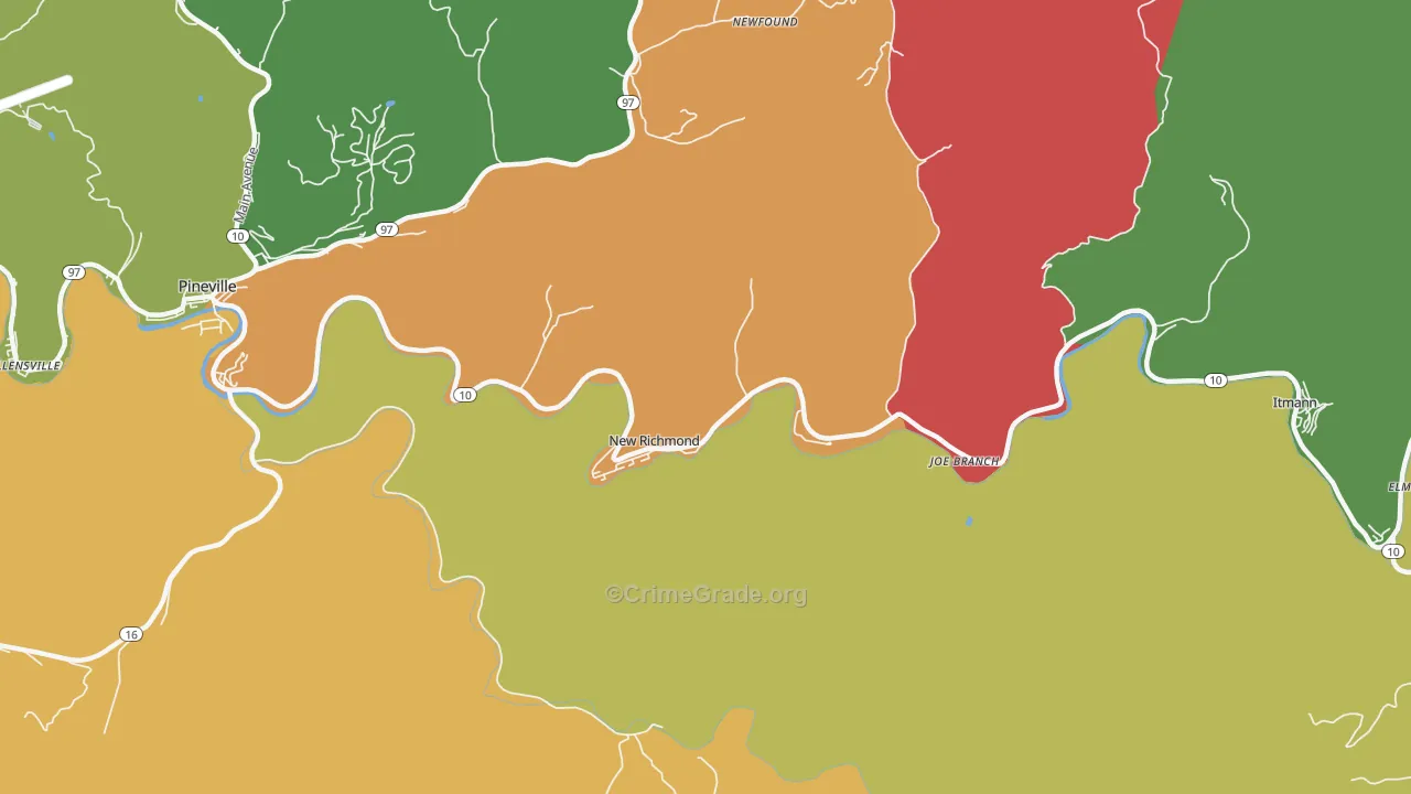 24867, WV Map of Vehicle Theft Rates