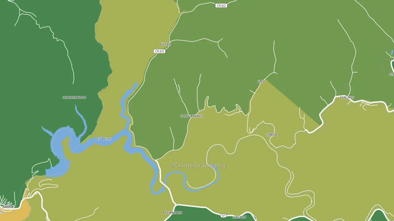 24882, WV Map of Vehicle Theft Rates