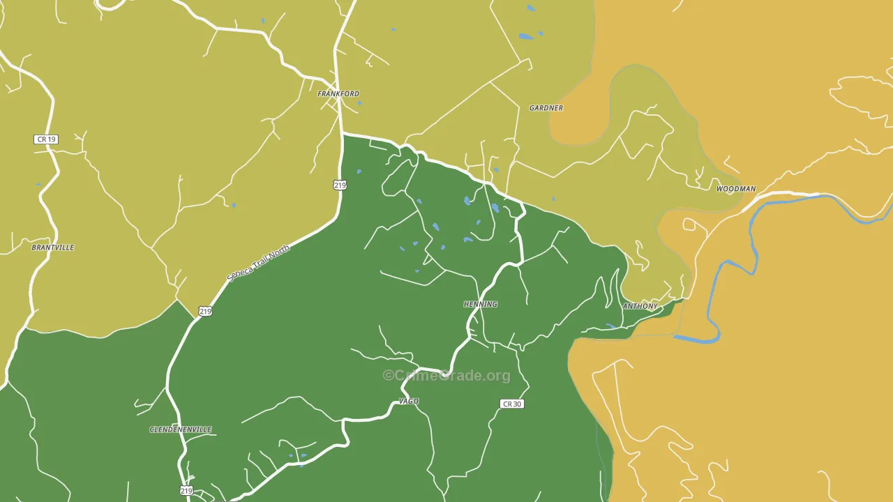 24938, WV Map of Vehicle Theft Rates