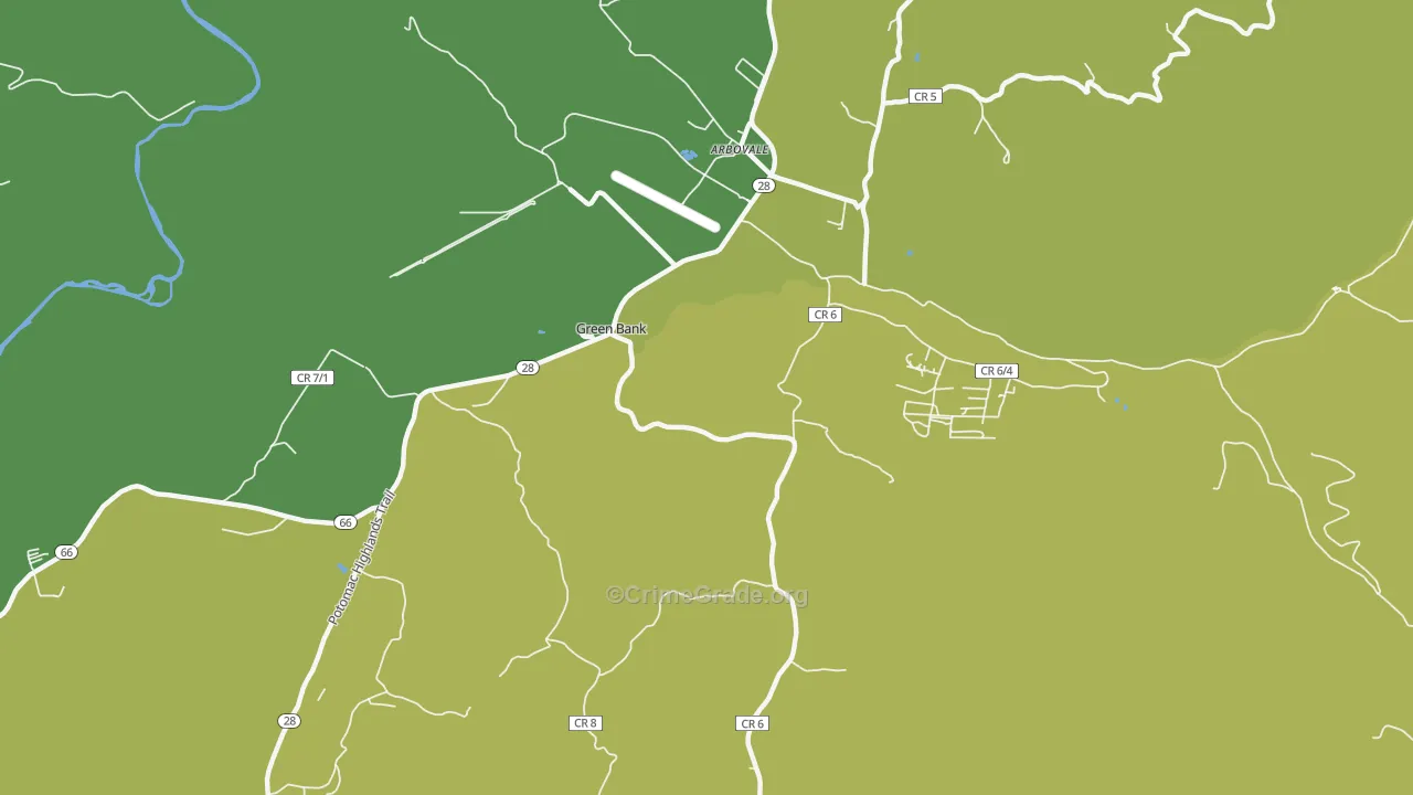 24944, WV Map of Vehicle Theft Rates