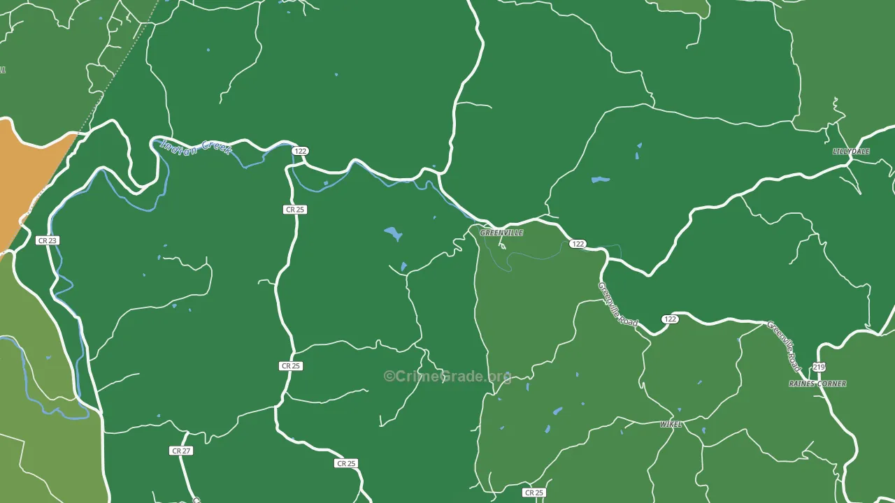 24945, WV Map of Vehicle Theft Rates