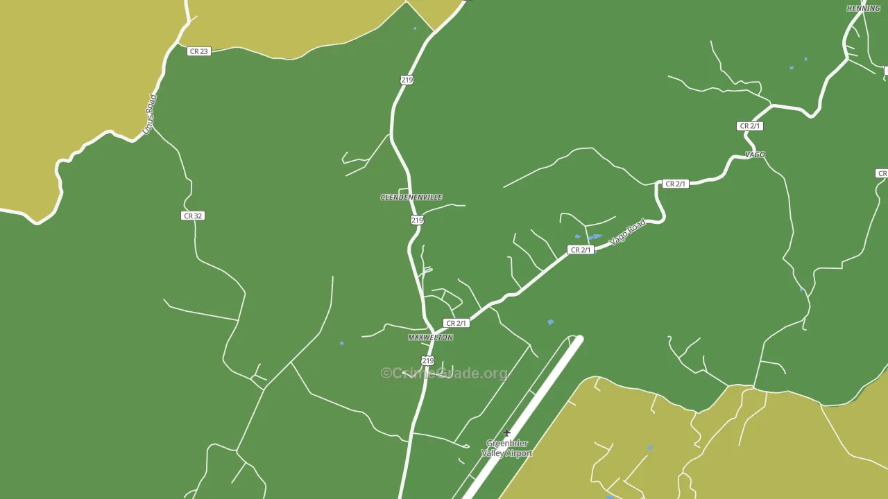 24957, WV Map of Vehicle Theft Rates
