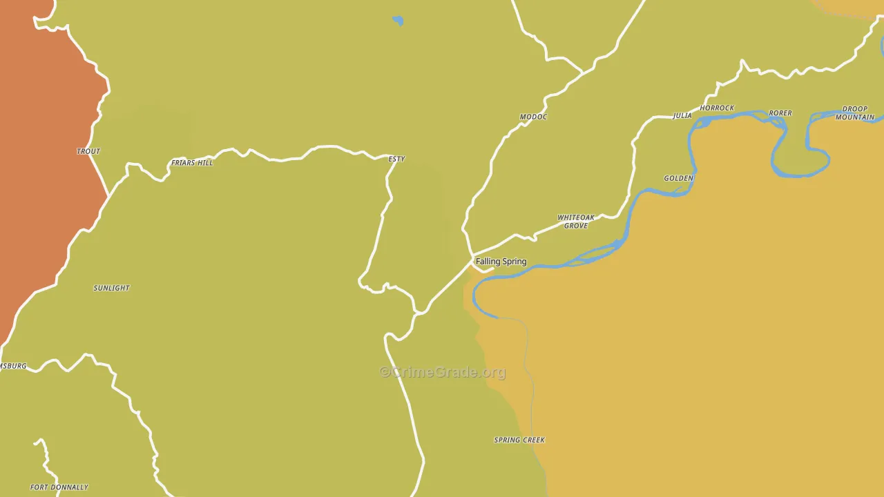 24966, WV Map of Vehicle Theft Rates