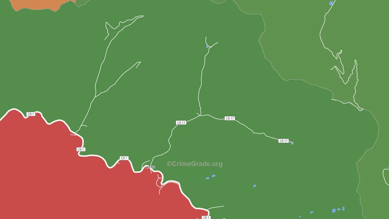 25008, WV Map of Vehicle Theft Rates